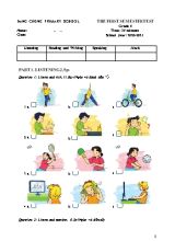 Đề thi học kì 1 môn Tiếng Anh 5 (Chính thức)